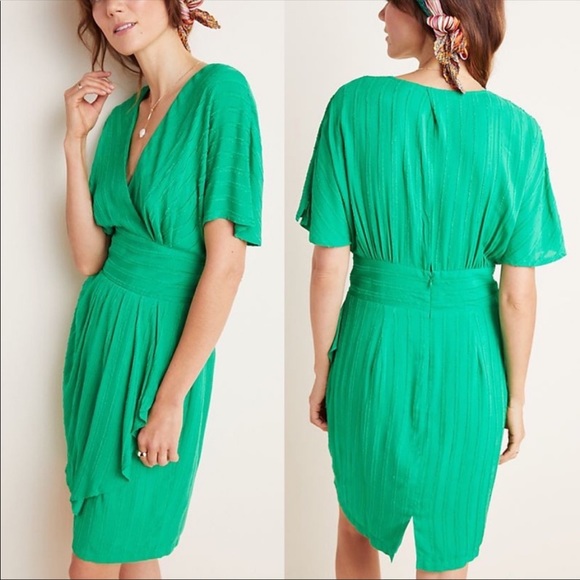 Anthropologie Dresses & Skirts - Anthropologie Aryessa Cardall Green Textured Dress Size 8